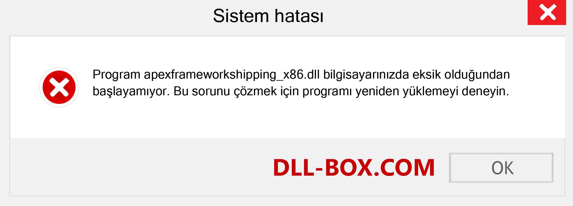 apexframeworkshipping_x86.dll dosyası eksik mi? Windows 7, 8, 10 için İndirin - Windows'ta apexframeworkshipping_x86 dll Eksik Hatasını Düzeltin, fotoğraflar, resimler